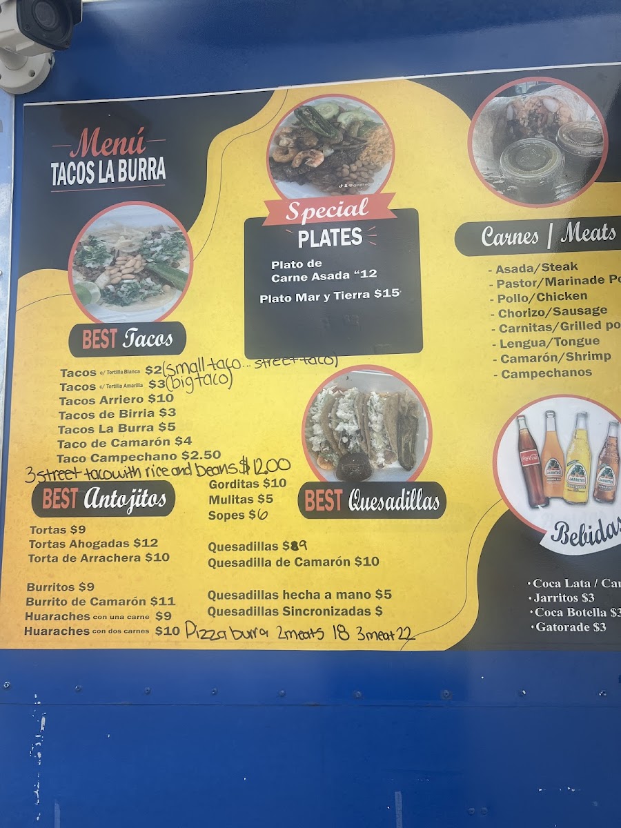 Tacos La Burra LLC Photo Menu 2