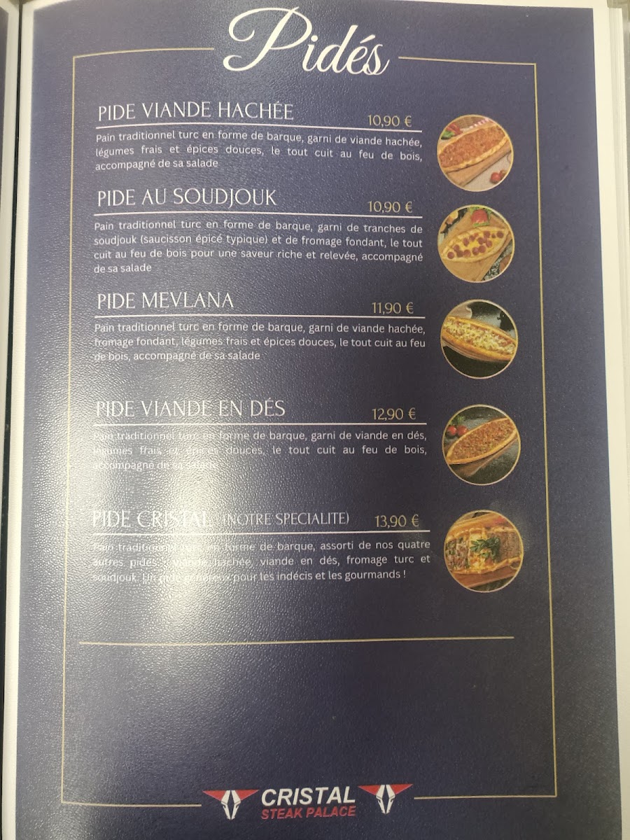 Cristal Steak Palace Photo Menu 1