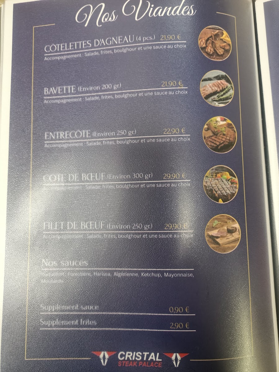 Cristal Steak Palace Photo Menu 4
