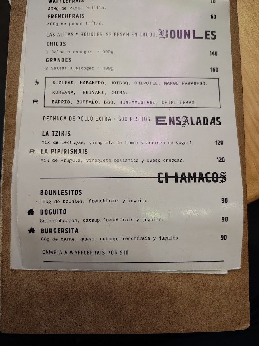 BARRIO Hamburguesas Photo Menu 2