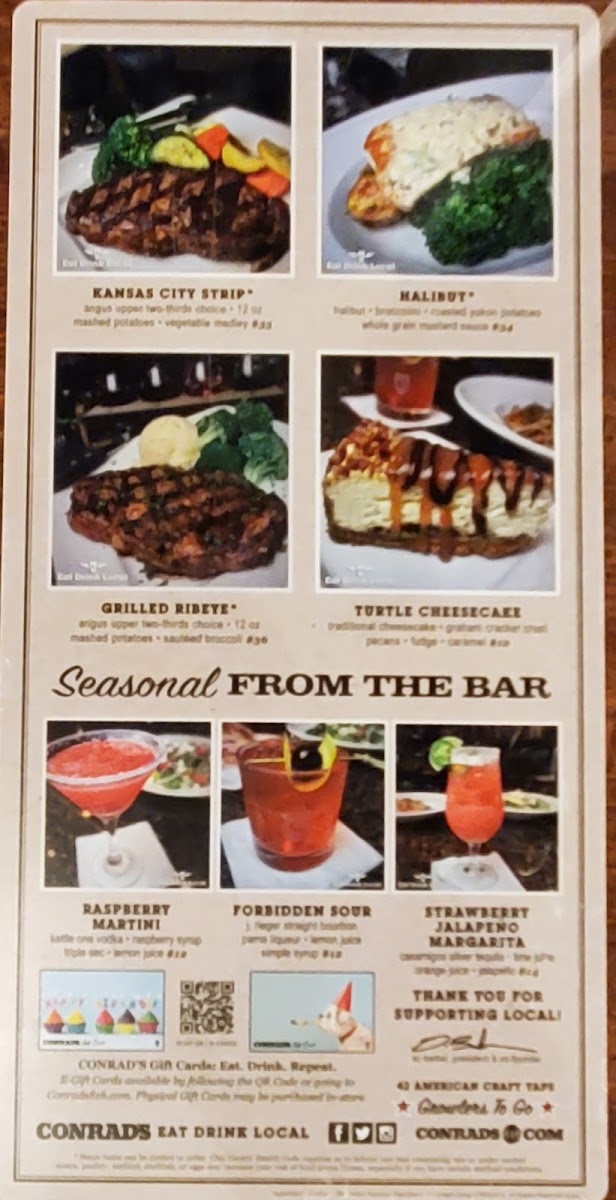 CONRAD'S Eat Drink Local Photo Menu 3