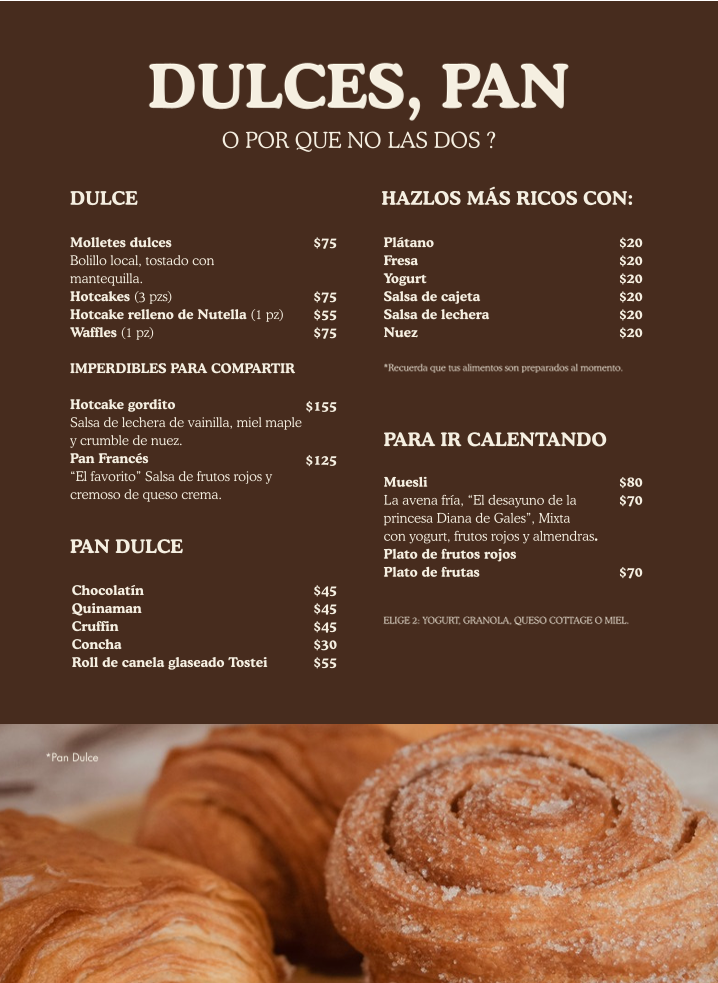 Tostei Desayunos & Café Photo Menu 1