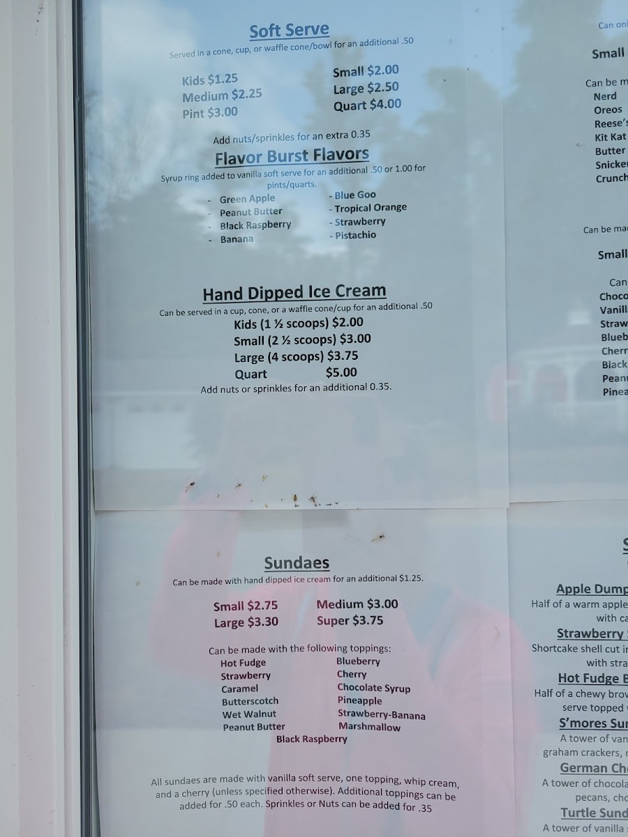 The Lincoln Highway Creamery Photo Menu 3