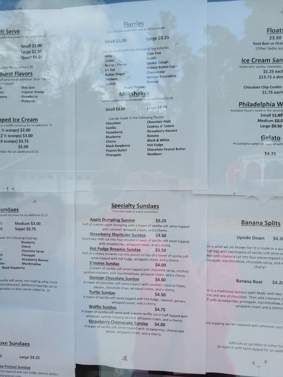 The Lincoln Highway Creamery Photo Menu 4