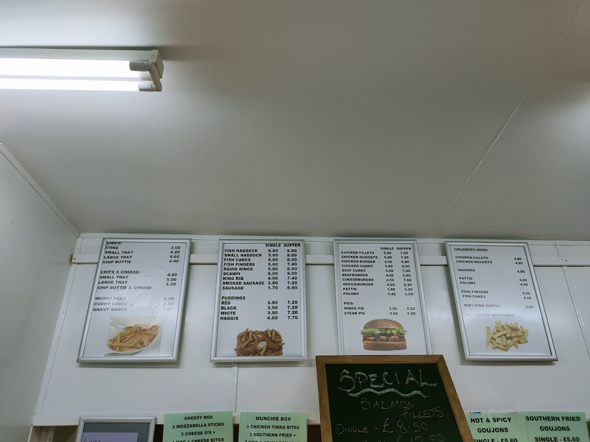 Robin's Fish & Chip Shop Photo Menu 1