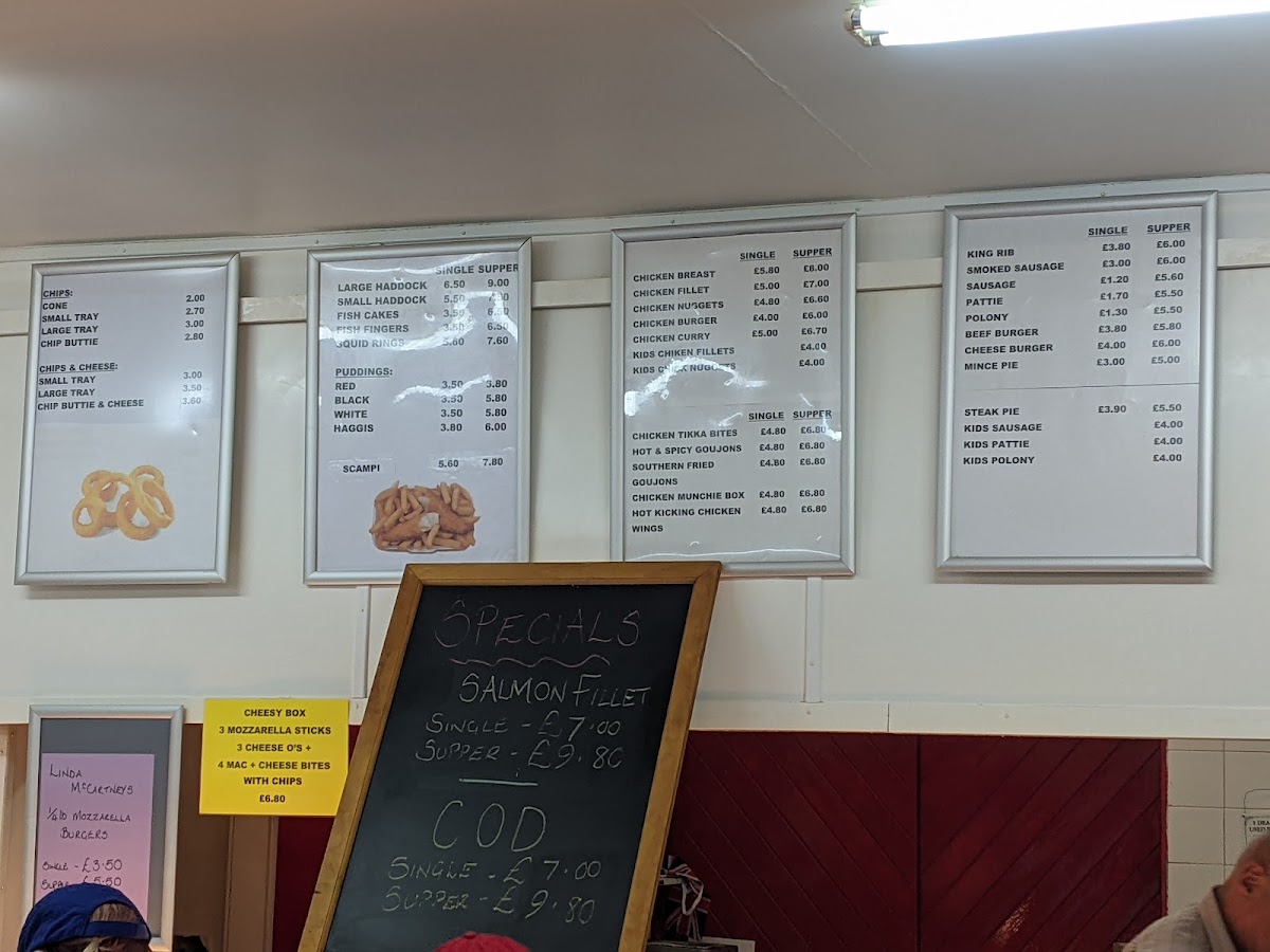 Robin's Fish & Chip Shop Photo Menu 2
