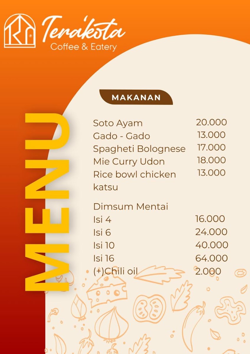 Terakota Coffee and Eatery Photo Menu 2