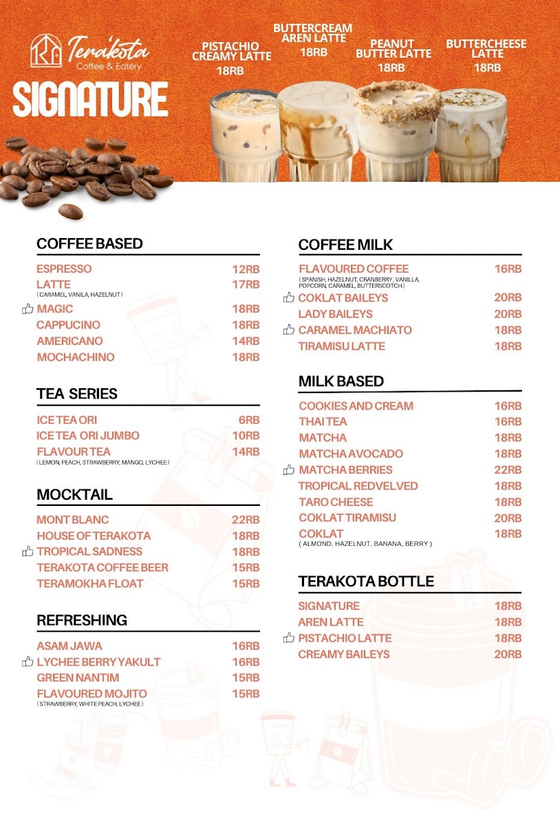 Terakota Coffee and Eatery Photo Menu 6