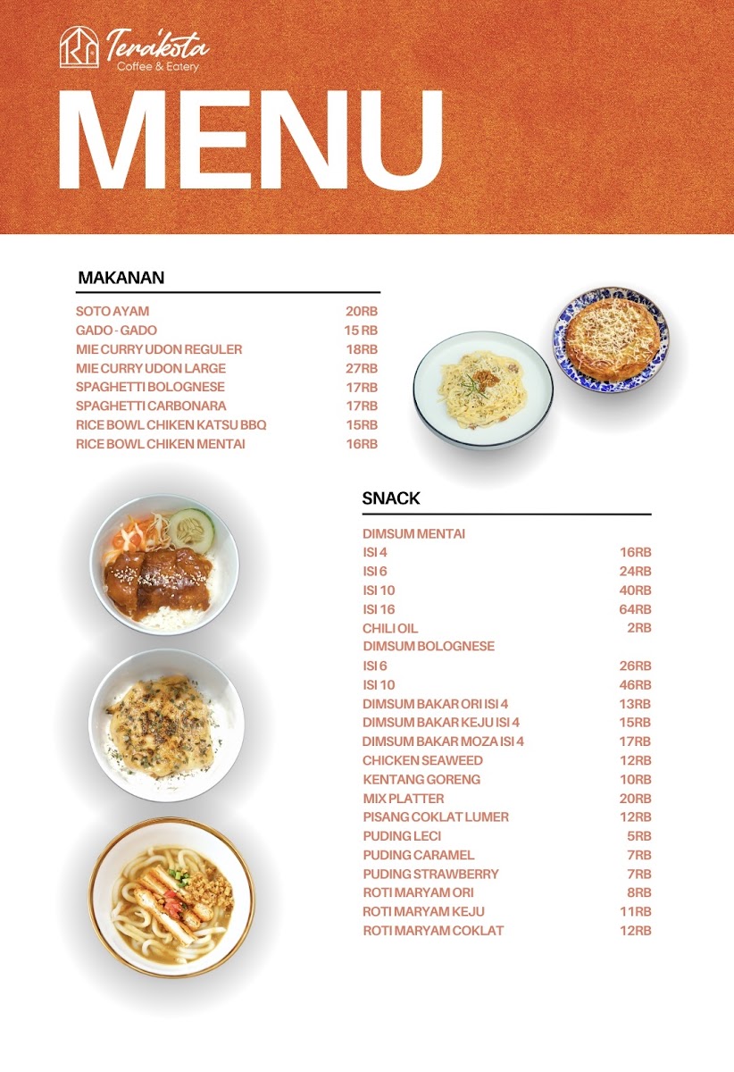 Terakota Coffee and Eatery Photo Menu 8
