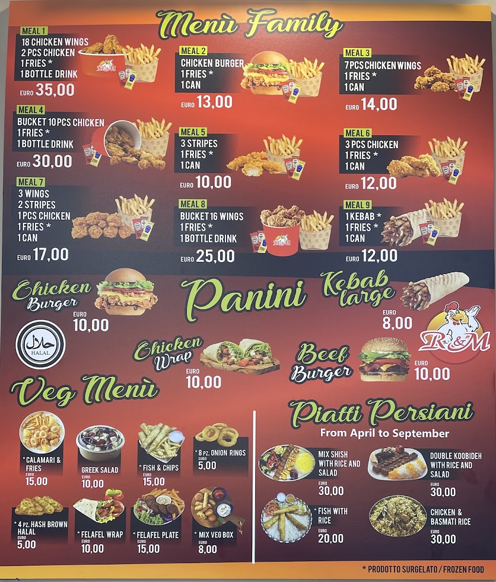 R & M kebab Reza Halal Sorrento Photo Menu 1
