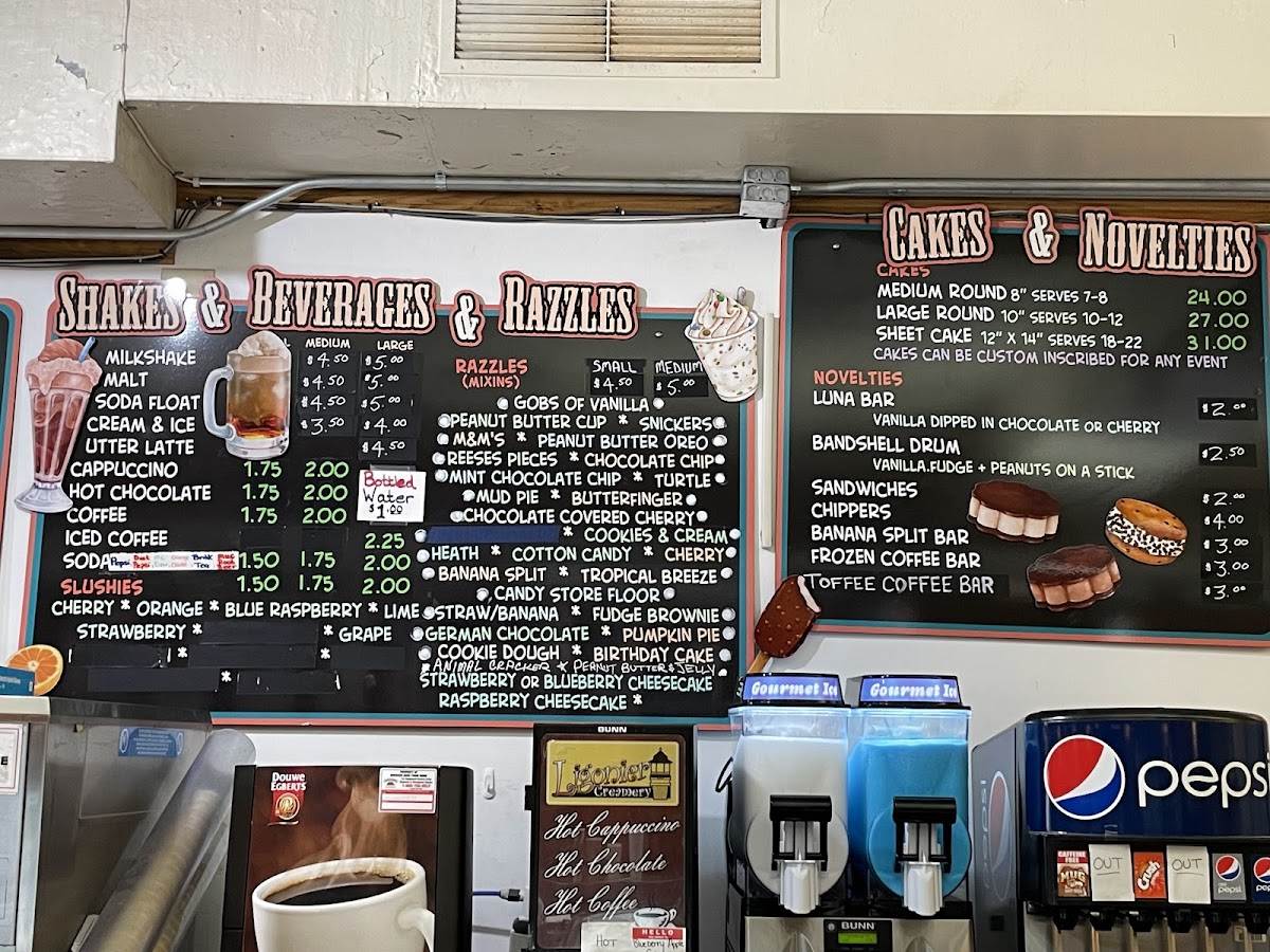 Ligonier Creamery Photo Menu 1