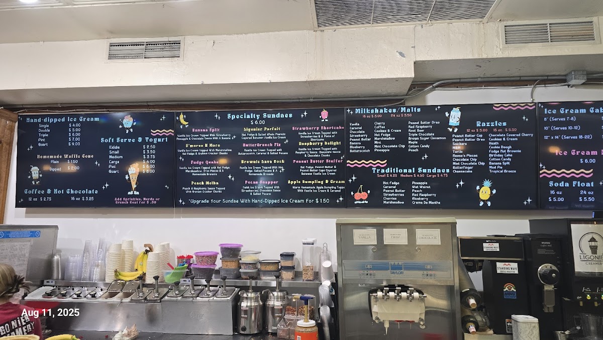 Ligonier Creamery Photo Menu 2