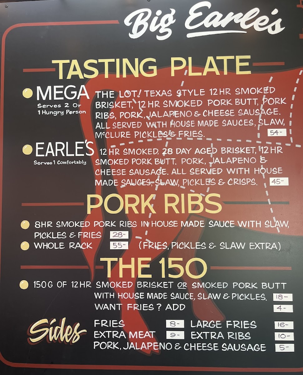 Big Earle's Roadhouse Barbecue Photo Menu 1