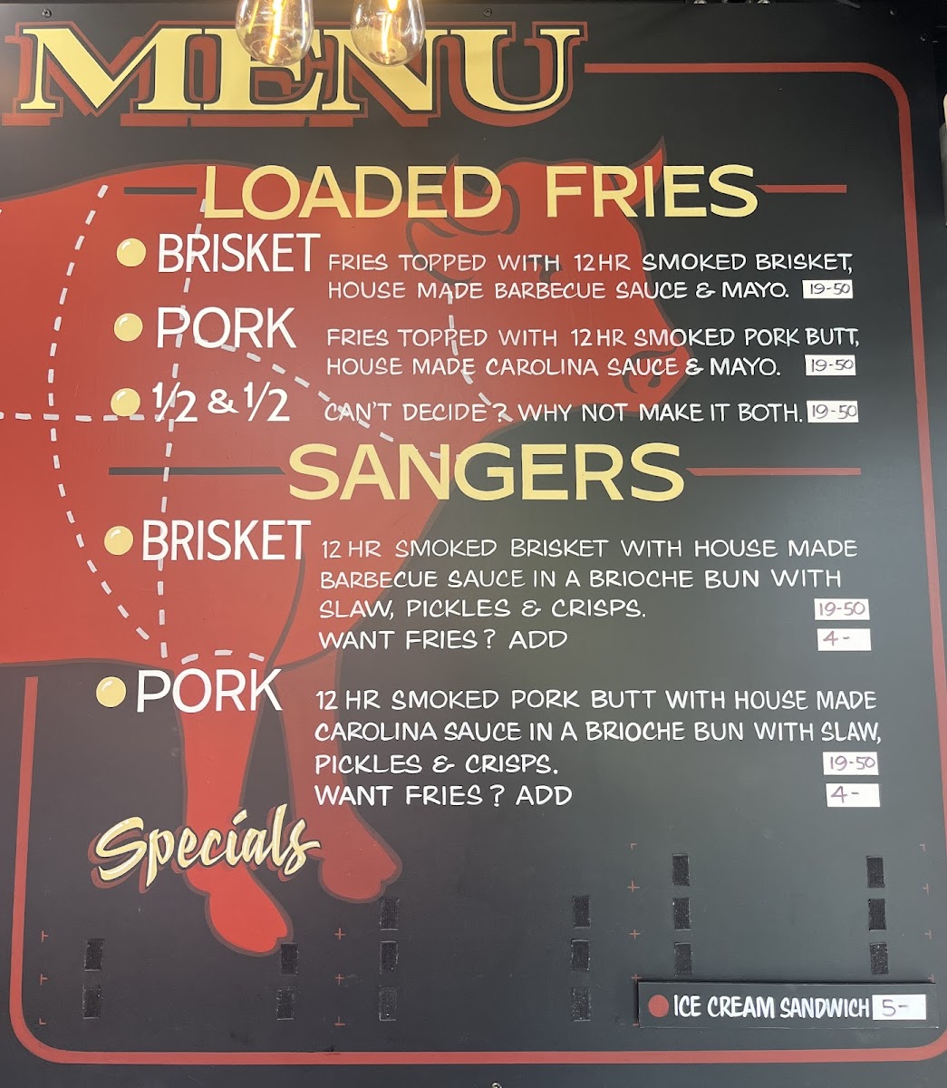 Big Earle's Roadhouse Barbecue Photo Menu 2