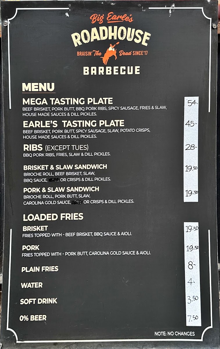 Big Earle's Roadhouse Barbecue Photo Menu 6