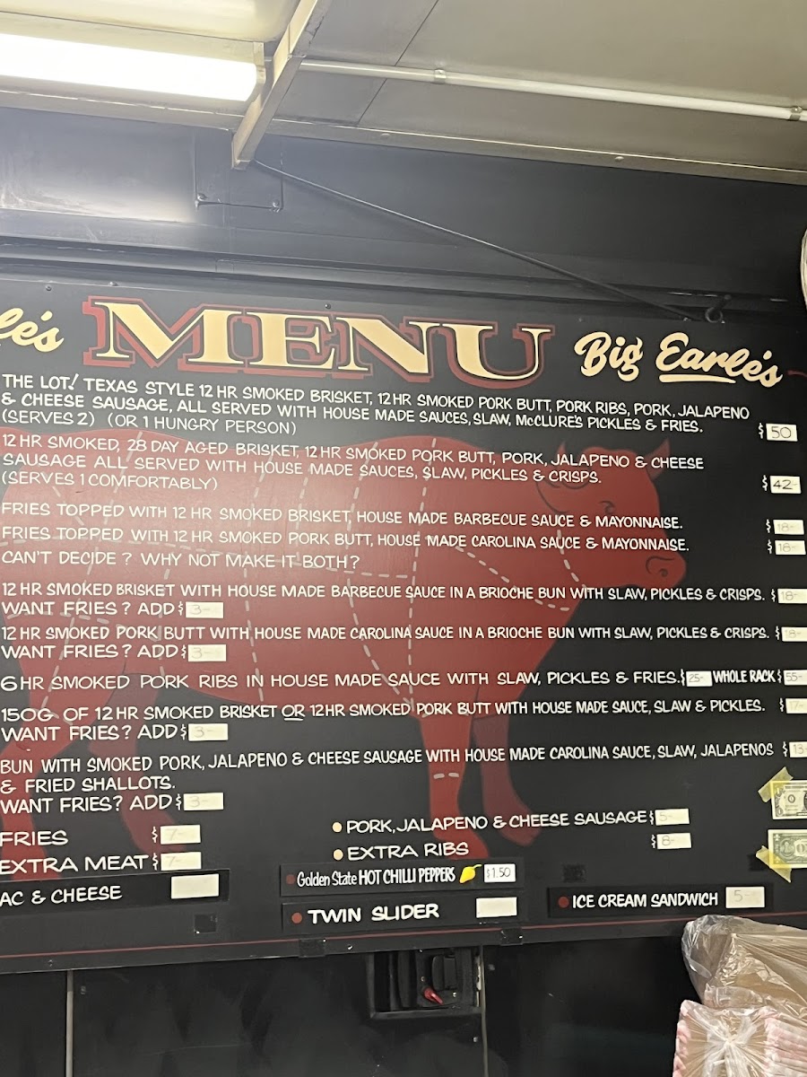 Big Earle's Roadhouse Barbecue Photo Menu 9