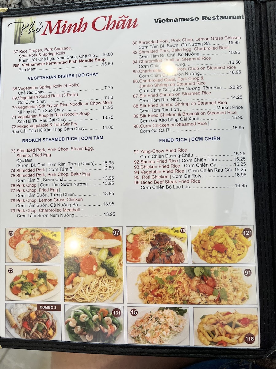 Minh Chau Restaurant Photo Menu 5