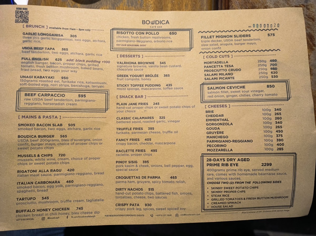 Boudica Café Bar - CityGolf Plaza Photo Menu 10