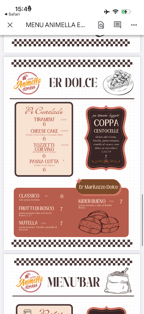 Animella | Osteria Romana Photo Menu 10