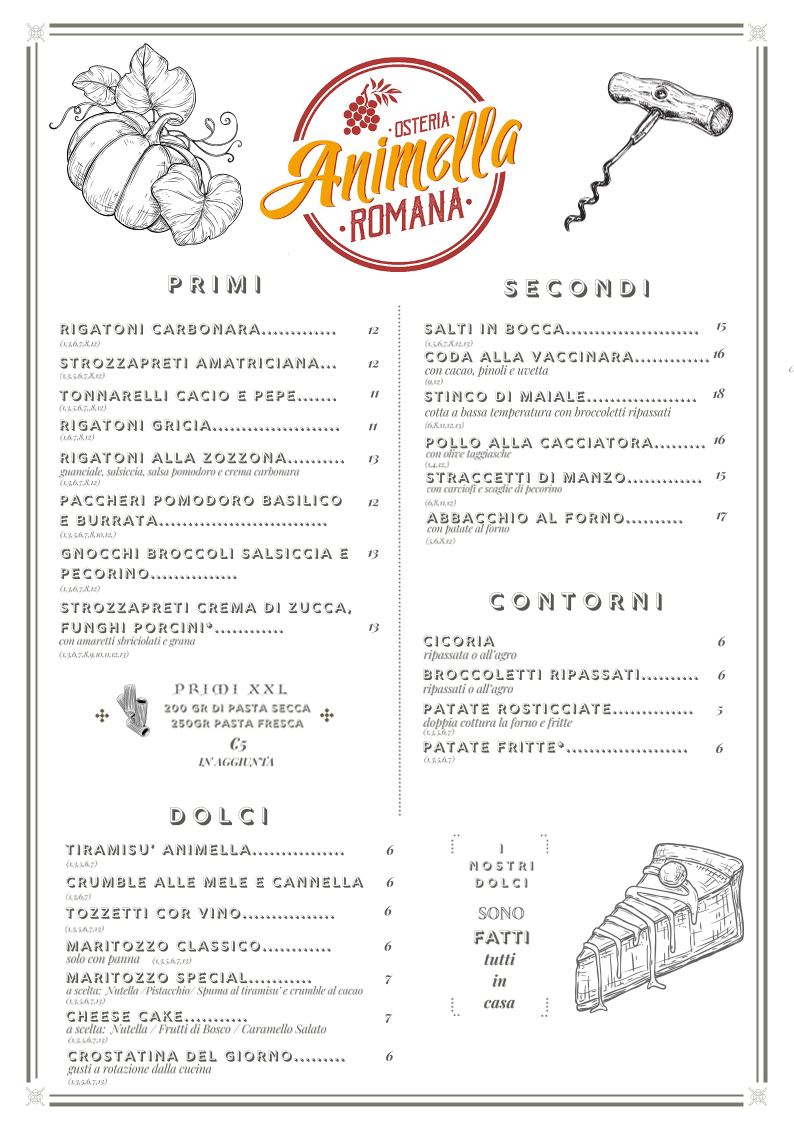 Animella | Osteria Romana Photo Menu 5