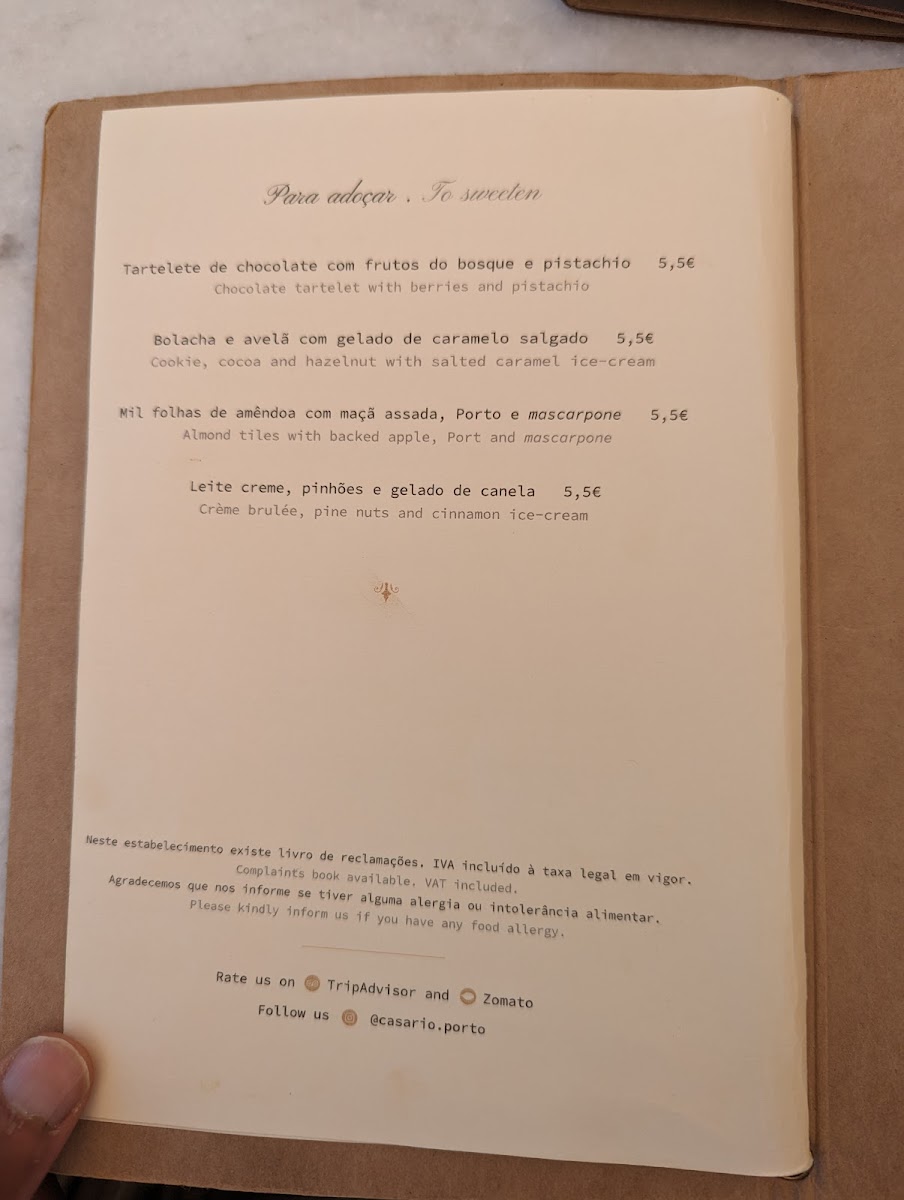 Restaurante Casario Photo Menu 6