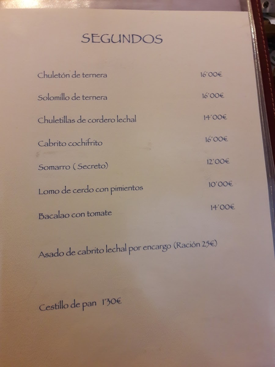Mesón Los Cantos Photo Menu 10