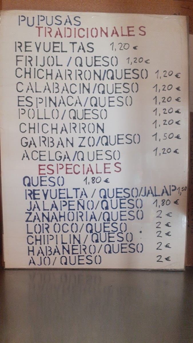 Bar mamá lety Photo Menu 1