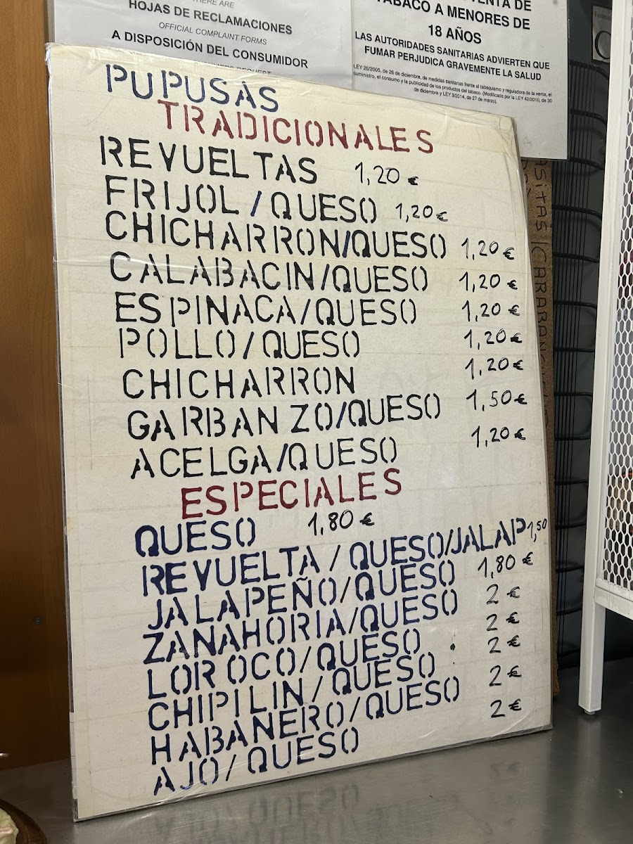Bar mamá lety Photo Menu 3