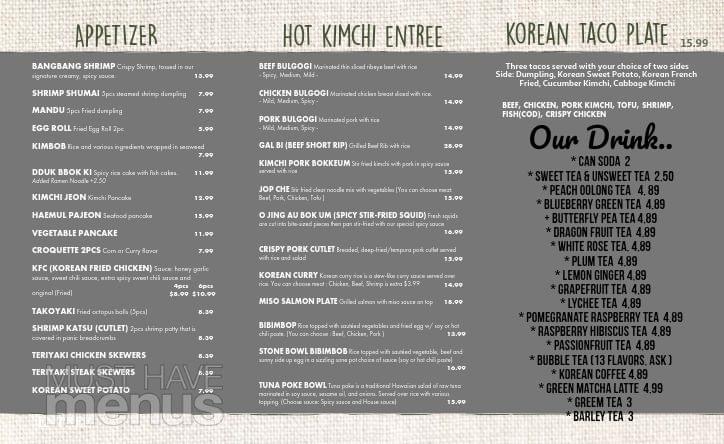 Hot Kim Chi Photo Menu 8