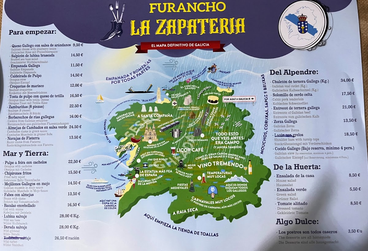 Furancho La Zapatería Photo Menu 1
