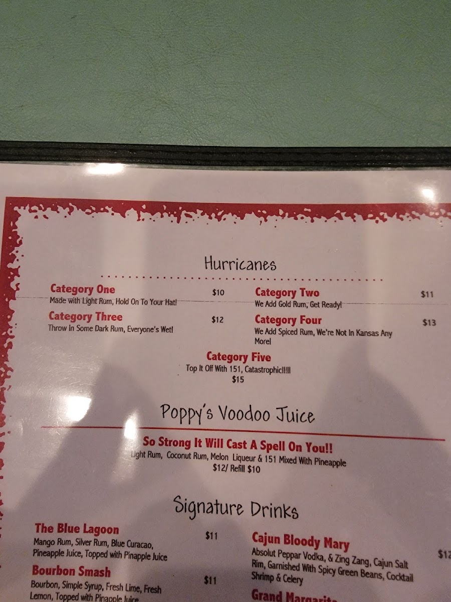 Poppy's Crazy Lobster Destin Photo Menu 6