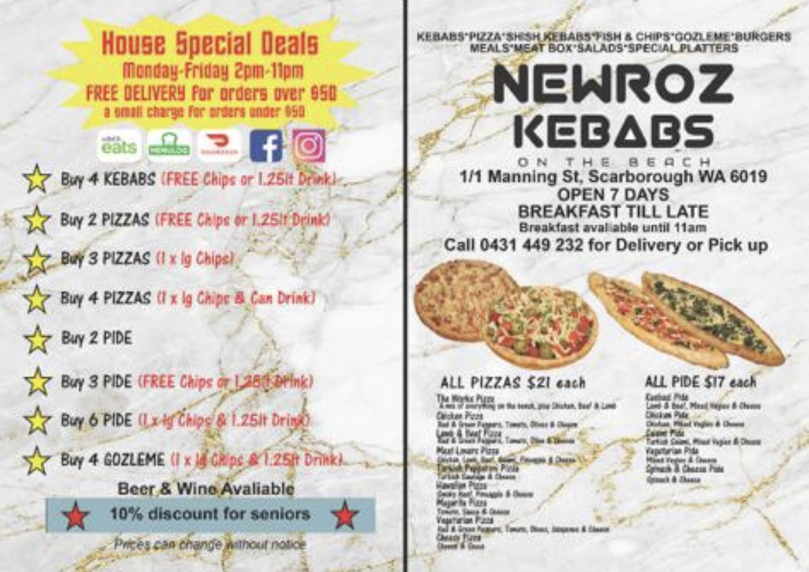 Newroz Kebabs on the Beach Photo Menu 7