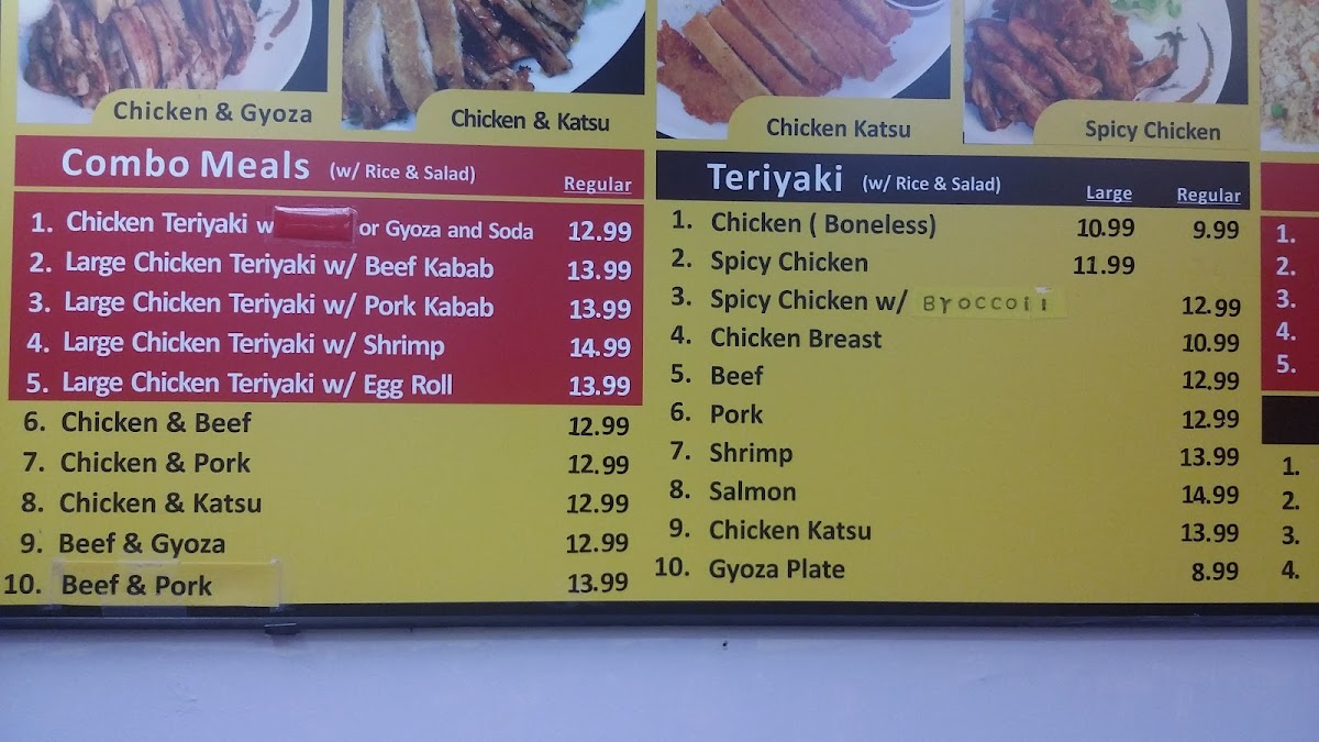 Manna Deli Teriyaki Photo Menu 2