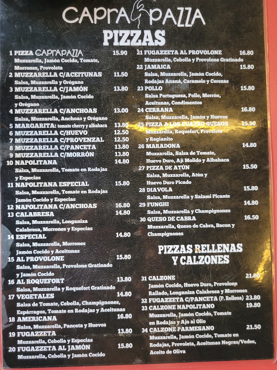 Cafe Bar Capra Pazza Photo Menu 1