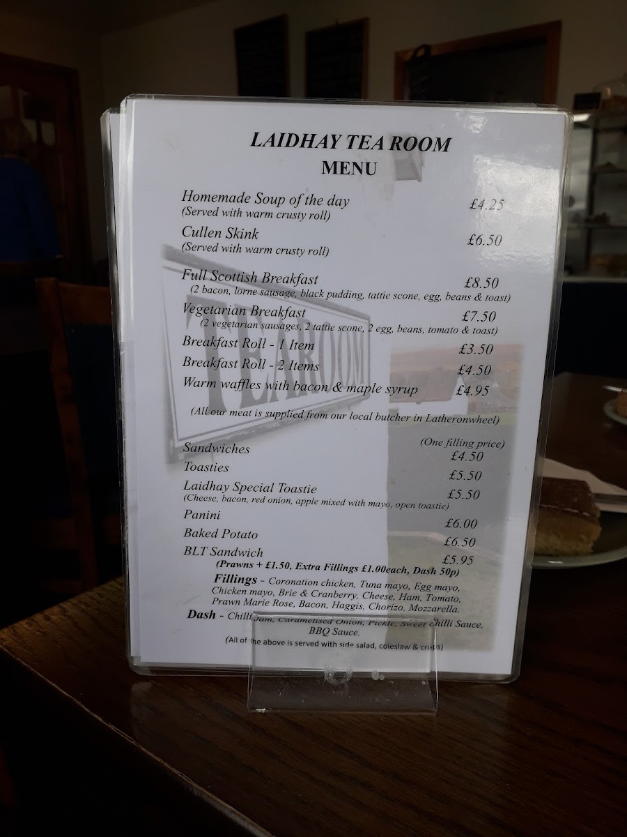 Laidhay Tea Rooms Photo Menu 3