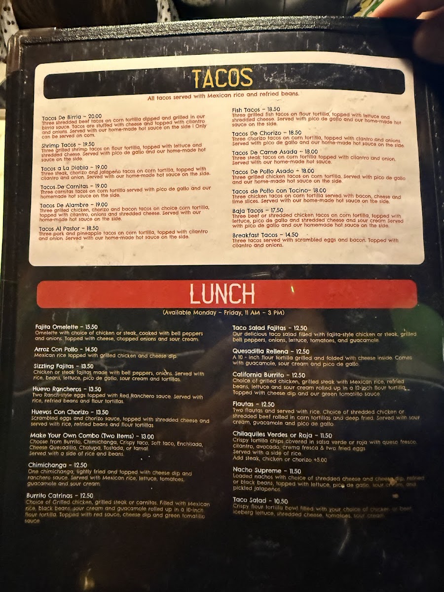 Catrinas Mexican Grill & Bar Photo Menu 1