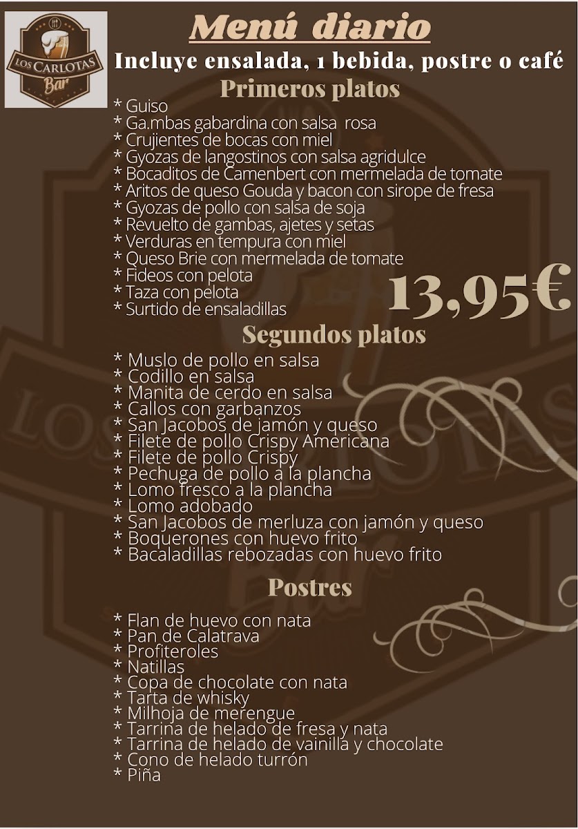 Bar Los Carlotas Photo Menu 1
