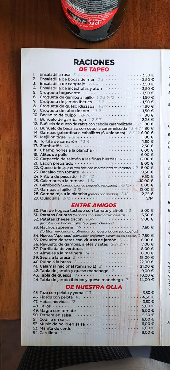 Bar Los Carlotas Photo Menu 10
