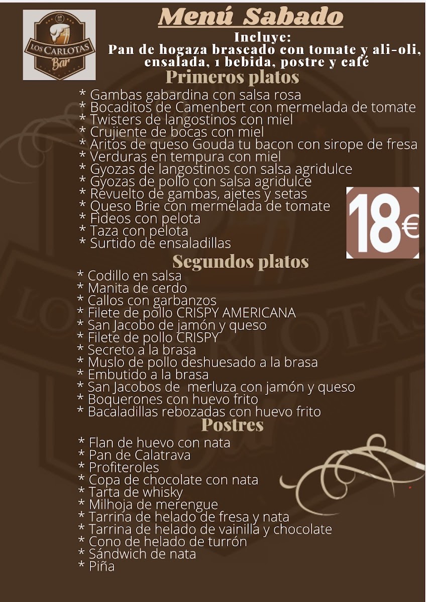 Bar Los Carlotas Photo Menu 3