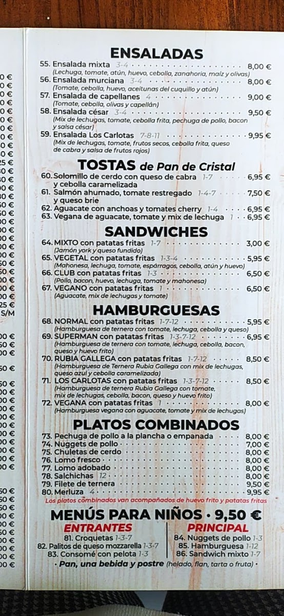 Bar Los Carlotas Photo Menu 9