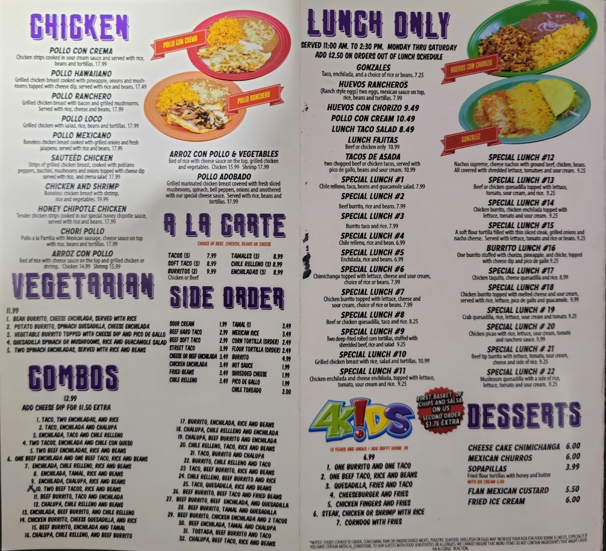 Don Patron Mexican Restaurant Photo Menu 5