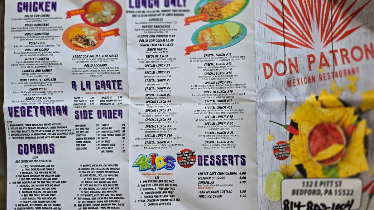 Don Patron Mexican Restaurant Photo Menu 6