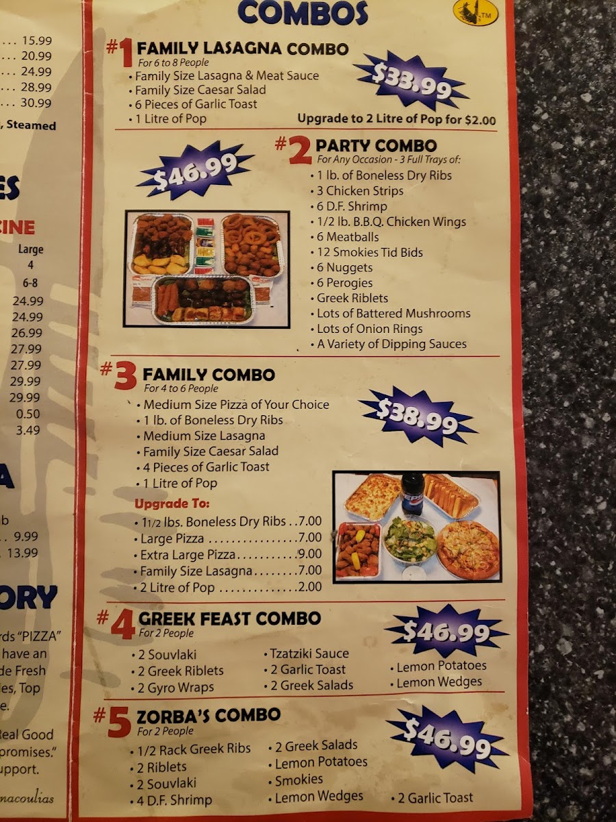 Venice House Pizza / Murphy's Pub Photo Menu 5