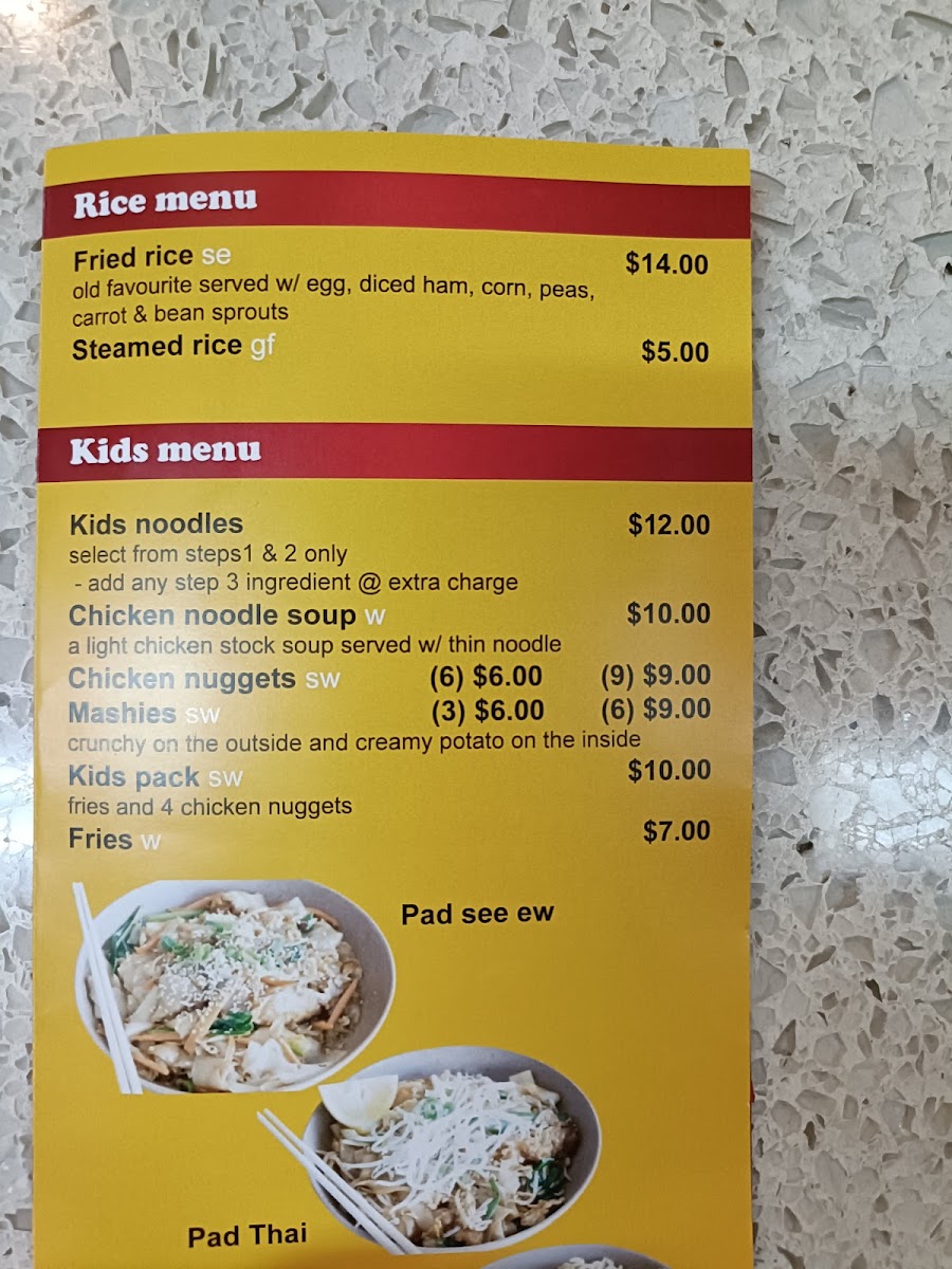Wok Crazy Noodle Bar Photo Menu 2