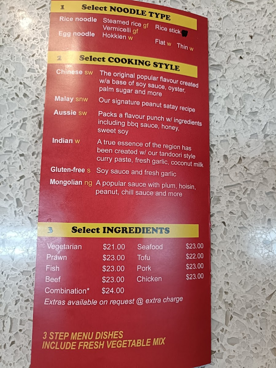 Wok Crazy Noodle Bar Photo Menu 3