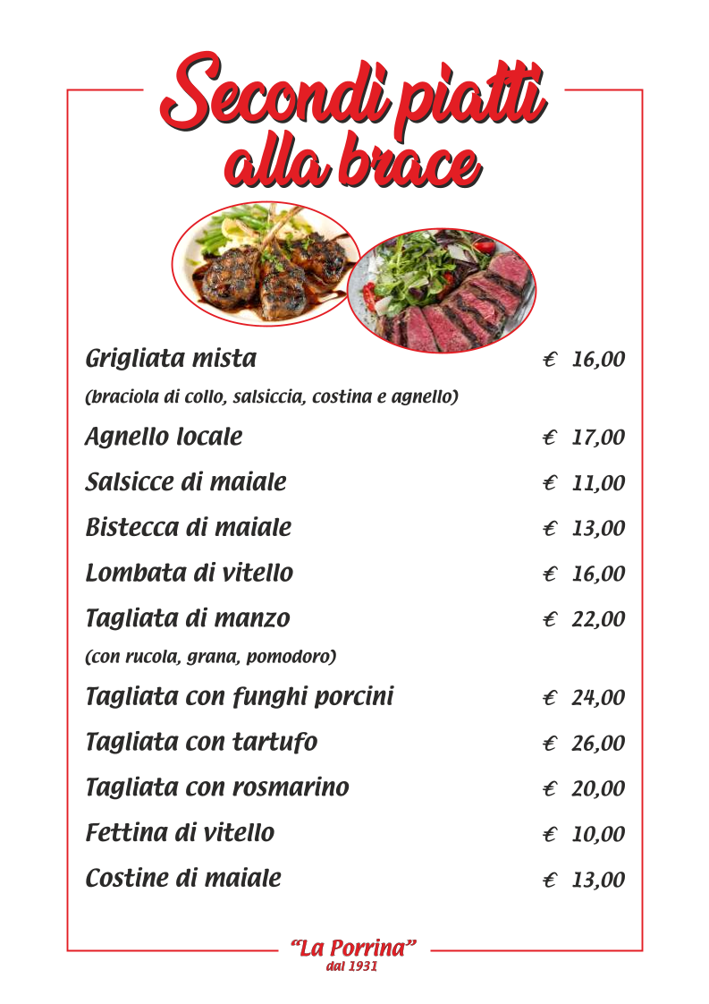Ristorante La Porrina Photo Menu 6