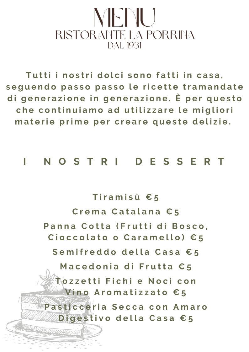 Ristorante La Porrina Photo Menu 9