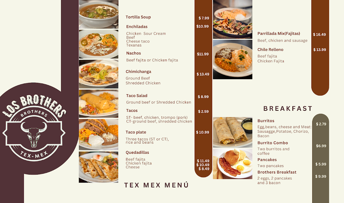 BROTHERS TEX-MEX Photo Menu 1