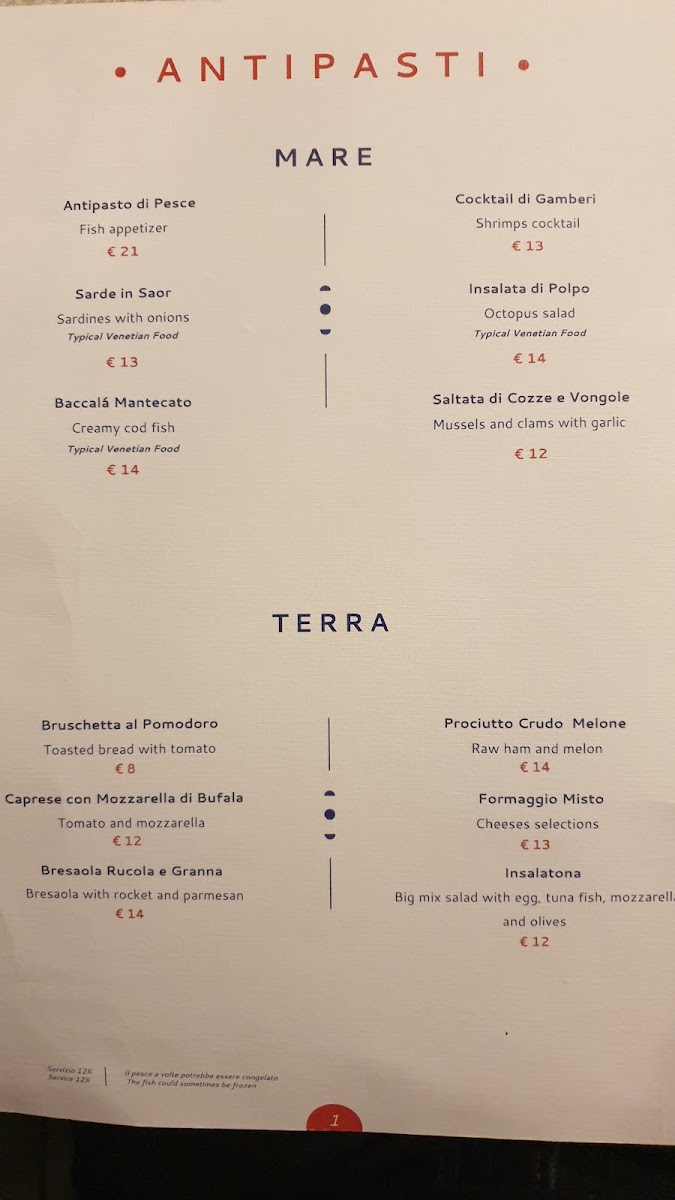Caffè dei Fiori/Ristorante Pesce Seafood Photo Menu 10