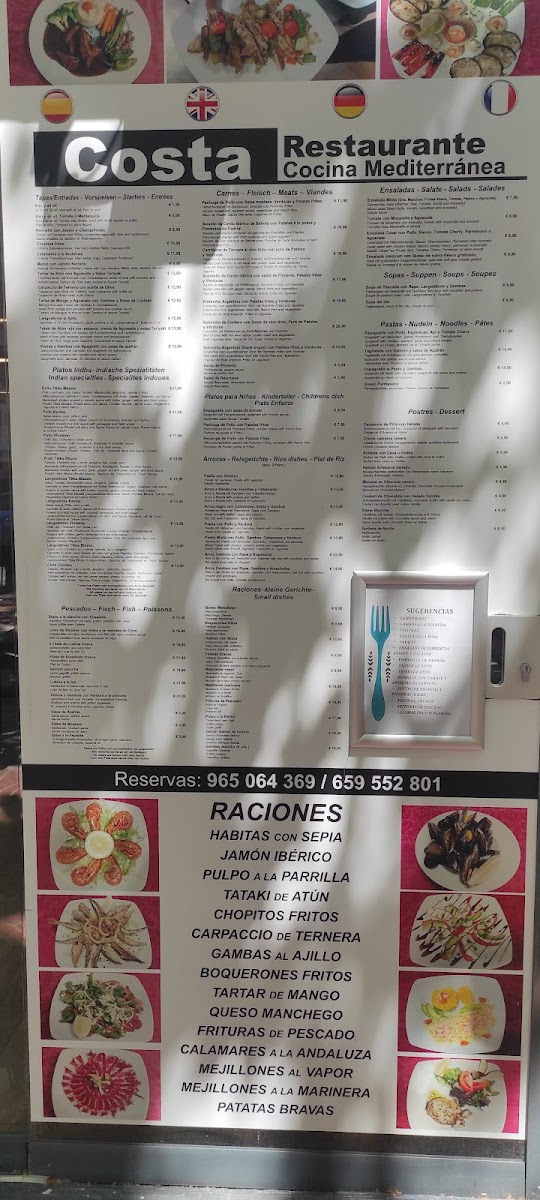 RESTAURANTE Costa. Photo Menu 1